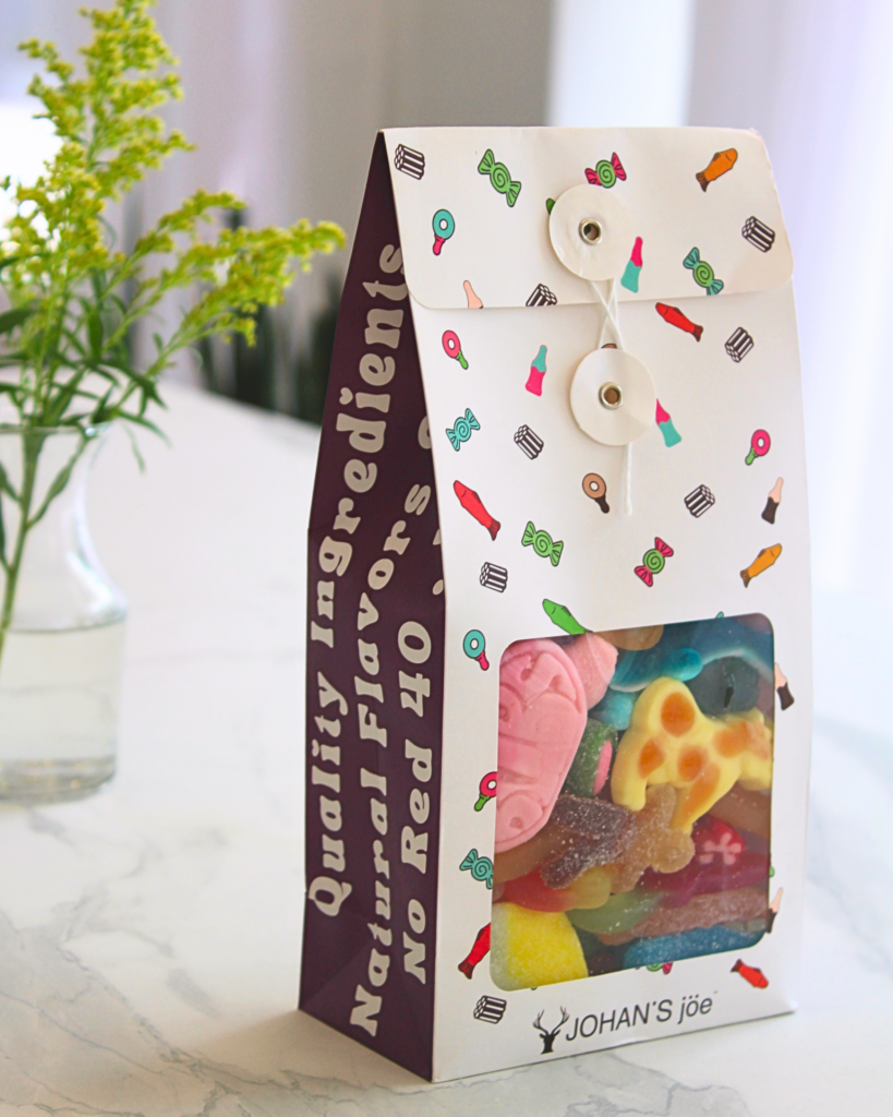Colorful bag of candy